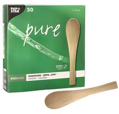 Cuillère à finger food 'pure', 130 mm, naturel