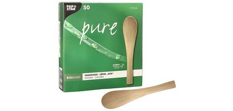 Cuillère à finger food 'pure', 130 mm, naturel
