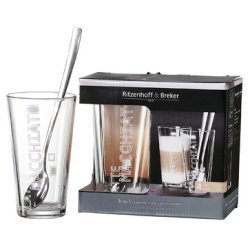 Set latte macchiato LENA, 35 cl