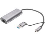 Adaptateur Gigabit Ethernet USB type-C, USB-C+USB A