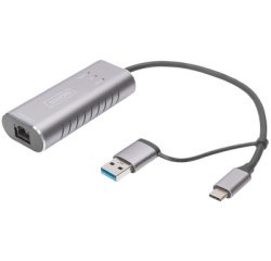 Adaptateur Gigabit Ethernet USB type-C, USB-C+USB A
