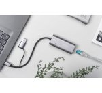 Adaptateur Gigabit Ethernet USB type-C, USB-C+USB A
