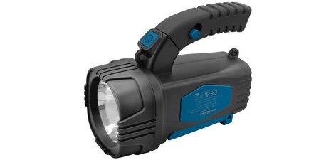 Projecteur LED portable HS230B, noir/bleu