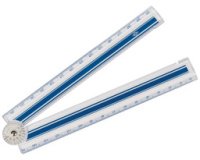 Règle pliante, 150 mm / 300 mm, en plastique