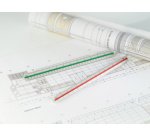 Echelle de réduction triangulaire Architecte, argent