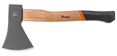 Hache universelle avec manche en bois, longueur : 370/390 mm