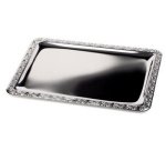 Plateau 'MIEUX SERVI', (L)420 x (P)310 mm, argent