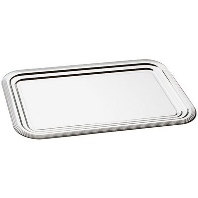 Plat de service CLASSIC, (L)530 x (P)325 mm, argent