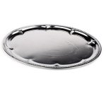 Plat de service, ovale, (L)460 x (P)340 mm, argent