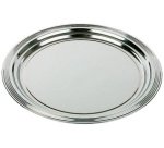Plat de service CLASSIC, diamètre: 350 mm, argent