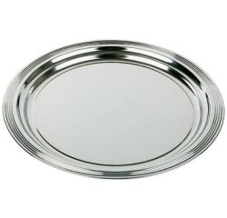 Plat de service CLASSIC, diamètre: 350 mm, argent