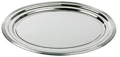 Plat de service CLASSIC, (L)460 x (P)340 mm, argent