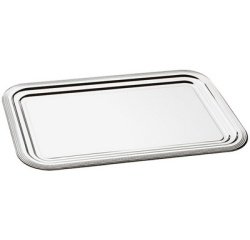 Plat de service CLASSIC, (L)410 x (P)310 mm, argent