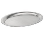 Plateau de service CAFE, ovale, acier inoxydable mat