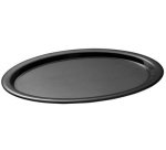 Plateau de service CAFE, ovale, noir