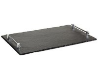 Plat en ardoise naturelle HOCHSTAPLER, (L)530x(P)325 mm