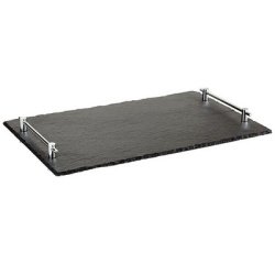 Plat en ardoise naturelle HOCHSTAPLER, (L)530x(P)325 mm