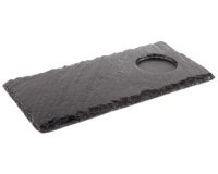 Serveerplank van leisteen, (B)250 x (D)120 mm, antraciet