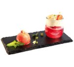 Plat en ardoise naturelle, (L)250 x (P)120mm, anthracite