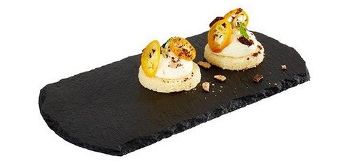 Plat en ardoise naturelle STARTER, (L)200 x (P)100 mm