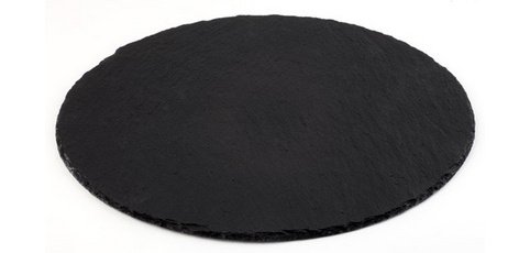 Plat rond en ardoise naturelle