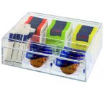 Boîte à thé & infusion/Multibox,en plastique transparent