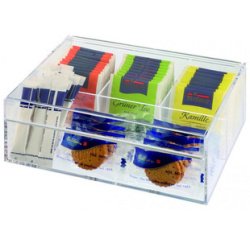 Boîte à thé & infusion/Multibox,en plastique transparent