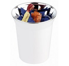 Tafelafvalbakje/bestelbakje TOP CHROME, wit