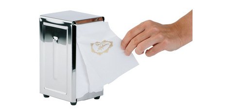 Distributeur de serviettes, acier inoxydable poli miroir
