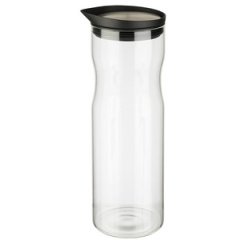 Carafe en verre avec couvercle, 1,2 litre, verre/inox