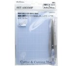 NT Kit cutter et tapis de découpe Set-AM350P, bleu
