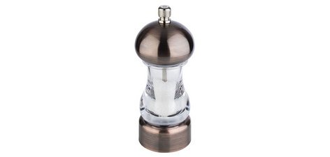 COPPER salt mill, copper / transparent