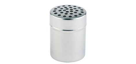 Spice and grated cheese dispenser, silver