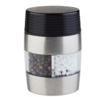 Moulin à poivre et sel 2en1 FLIPMIL, argent/transparent