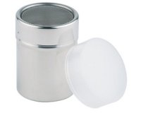 Strooier met deksel, zilverkleurig