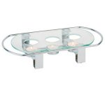 Chauffe-plat, 3 bougies, (L)340 x (P)180 x (H)60 mm