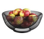 Corbeille à pain et à fruits WIRE, rond, noir