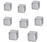 Aimant en néodyme, dimensions: 10x10x10 mm, nickelé