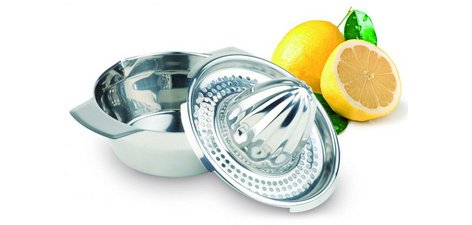 Presse-agrumes, acier inoxydable poli miroir