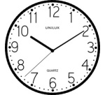 Horloge murale/horloge à quartz NESSY, noir