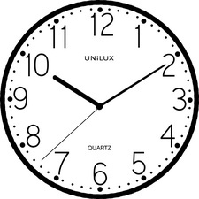 Horloge murale/horloge à quartz NESSY, noir