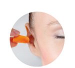 Bouchon d'oreille en mousse, orange