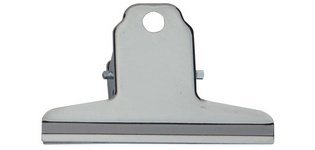 Pince-lettres en acier, couleur: nickelé, largeur: 75mm