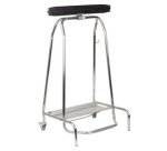 Support de sac poubelle QUICKSTEP, 120 litres, argent