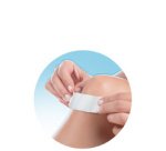 Pansement hypoallergénique, 500 x 60 mm, blanc