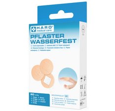 Pansement imperméable, rond, couleur chair, pack de 20