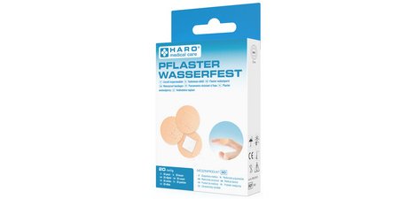Pansement imperméable, rond, couleur chair, pack de 20