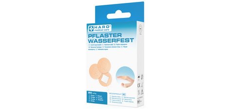 Pansement imperméable, rond, couleur chair, pack de 20