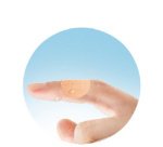 Pansement imperméable, rond, couleur chair, pack de 20