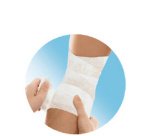 Bande de gaze élastique, blanc, 60 mm x 4,0 m, set de 2